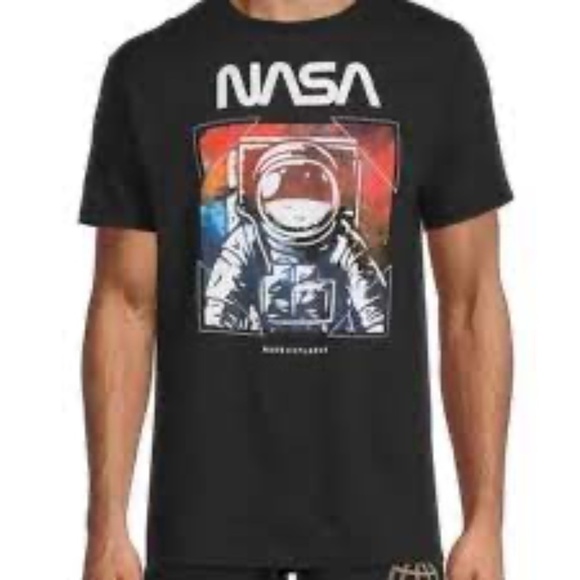Hyper Space NASA Moon Explorer Short Sleeve T-Shirt - Picture 1 of 5